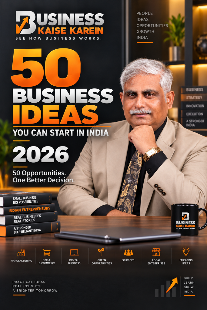 50 Business Ideas You Can Start in India — 2026